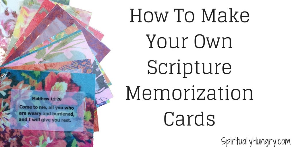 Make Your Own Scripture Memorization Cards