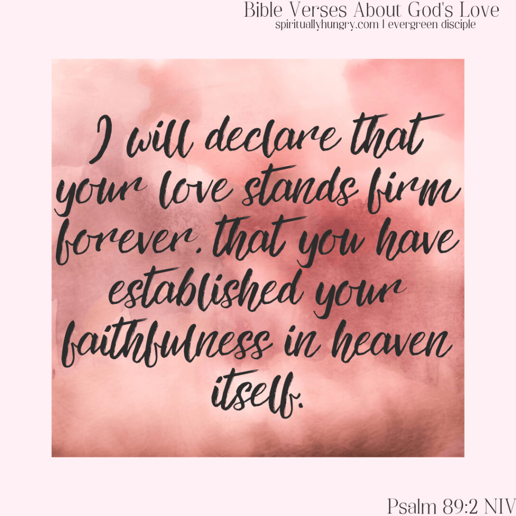 Scripture About God's Love