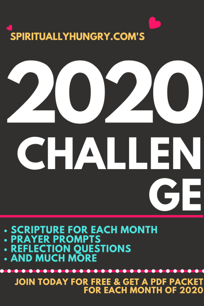 2020 Christian Challenge | Bible Study | Scripture Writing Plan | Bible Verses For Women