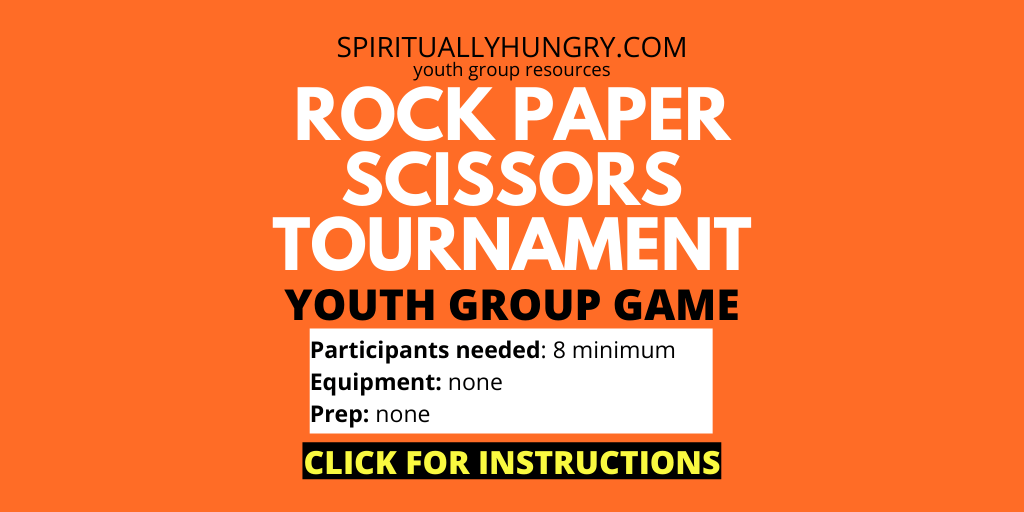 Rock Paper Scissors Tournament Game Instructions | Youth Group Games | No Prep Games