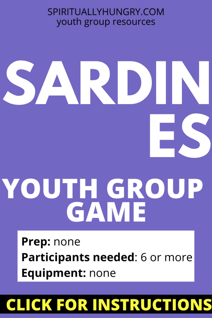 Sardines Youth Group Game Instructions | Youth Group Games | No Prep Games