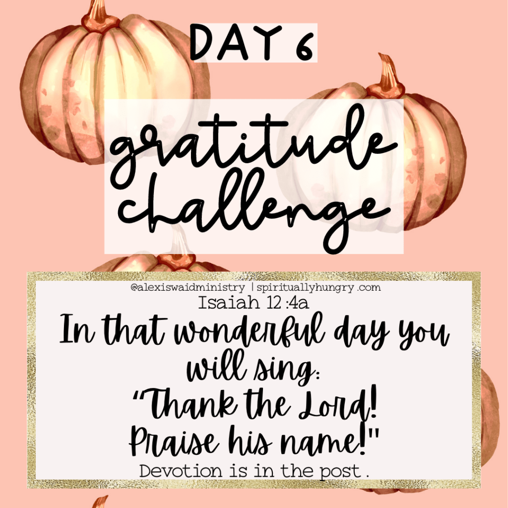 20 Day Gratitude Challenge - Spiritually Hungry