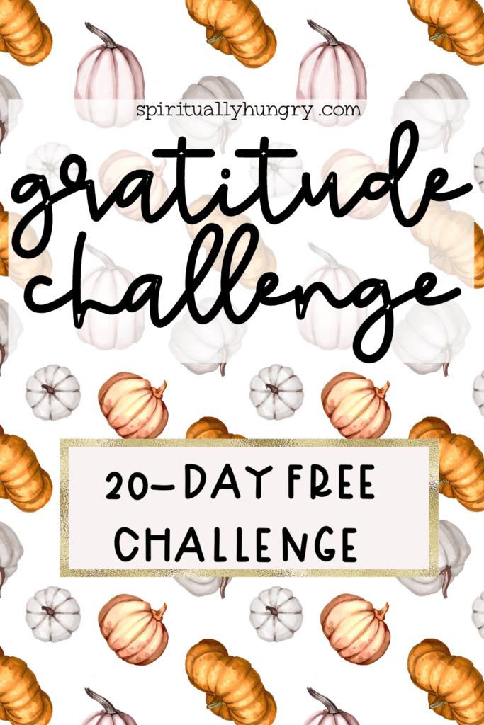 20 Day Gratitude Challenge | Christian Challenge | Discipleship Resources